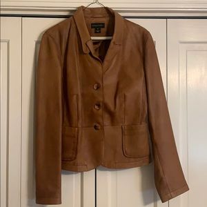Camel leather jacket